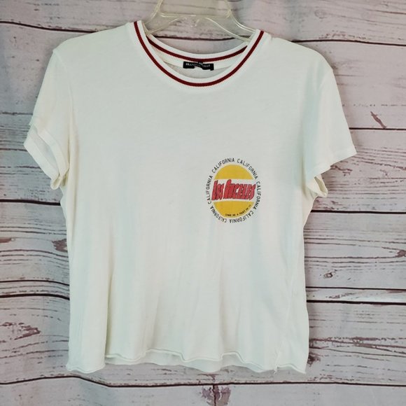 Brandy Melville Tops - Brandy Melville LOS ANGELES cropped t-shirt OS
